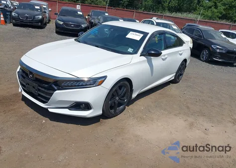 2021 Honda Accord Sport из США, поврежденный, VIN 1HGCV1F39MA018696